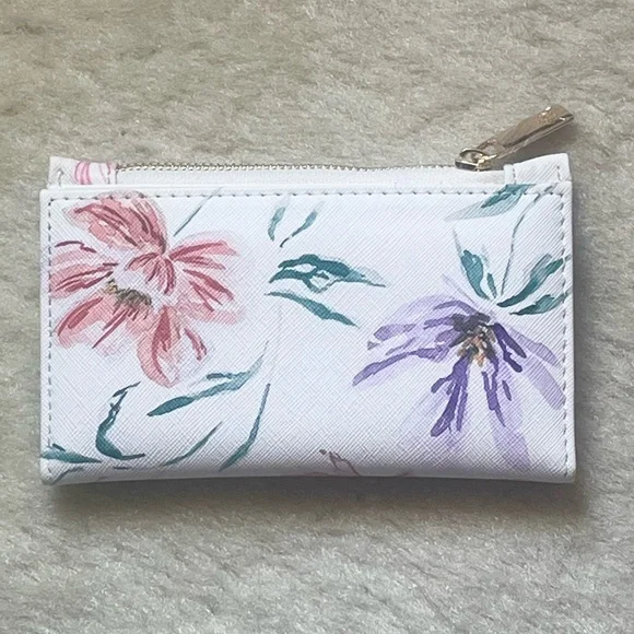 Nanette Lepore Pink and White Wallet with Floral Design - Picture 2 of 6